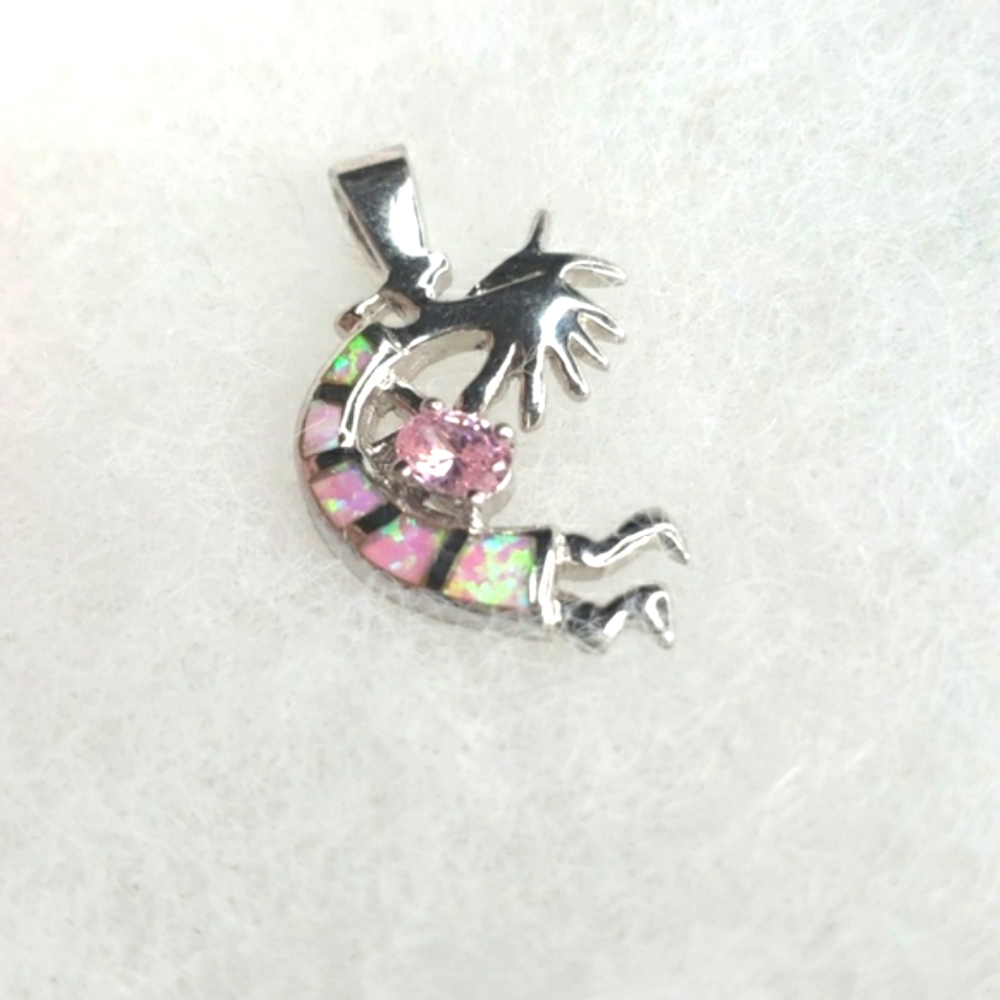 🎀Native American Pink Opal Pink Sapphaire Pendant 💗